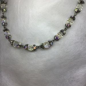 Crystal Bead Choker Necklace